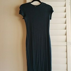 Dark Green Midi BodyCon Dress